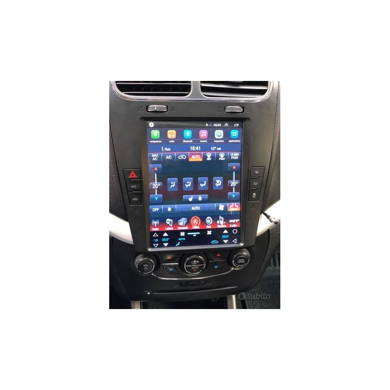 Cartablet Navigatore Fiat Punto EVO con Apple carplay e android