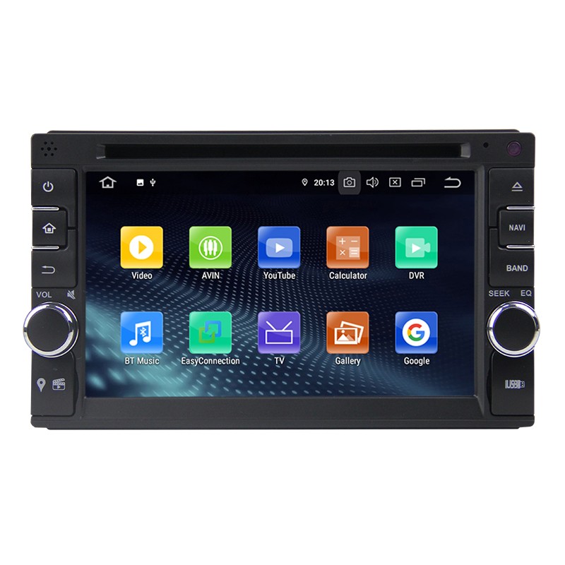 AUTORADIO NAVIGATORE 2 DIN 7 UNIVERSALE ANDROID 10 4 GB RAM 64GB ROM  CARPLAY ANDROID AUTO INTEGRATI