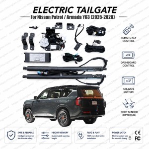 KIT ELETTRIFICAZIONE PORTELLONE DEDICATO NISSAN PATROL ARMADA Y63 DAL 2025