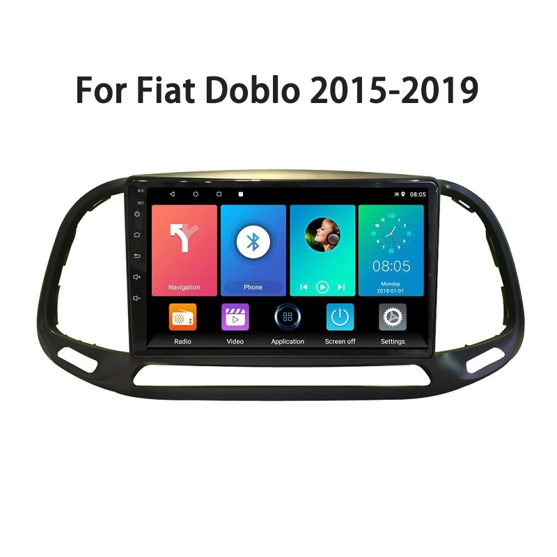 AUTORADIO NAVIGATORE 9 FIAT DOBLO DAL 2016 ANDROID 12 2 GB RAM 32 GB ROM  FULL TOUCH