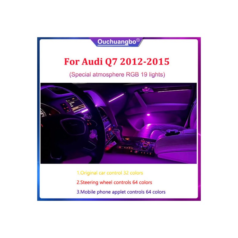 LETRONIX RGBIC Kit Illuminazione LED Per Auto – 4 Porte + 4 Maniglie – Strisce Full LED Da 75cm – Controllo APP E Telecomando – 16,7 Milioni Di Colori - 3