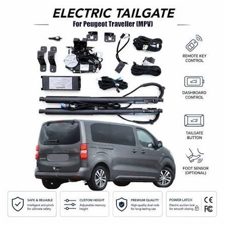 KIT ELETTRIFICAZIONE PORTELLONE DEDICATO PEUGEOT TRAVELLER DAL 2020