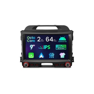 CARTABLET KIA SPORTAGE DAL 2010 AL 2016 CON CARPLAY ANDROID AUTO E SIM 4G 2GB RAM 32 ROM MODELLO ECONOMICO