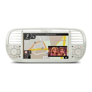 CARTABLET FIAT 500 DAL 2007  COLORE BIANCO  CARPLAY ANDROID AUTO E SIM 4G 2GB RAM 64 ROM MODELLO ECONOMICO