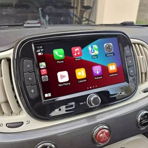 CARTABLET FIAT 500 DAL 2016  CARPLAY ANDROID AUTO E SIM 4G 2GB RAM 64 ROM MODELLO ECONOMICO