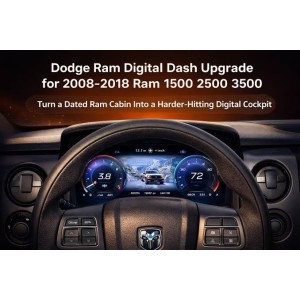 CONTAKM DIGITALE 13,1 " , VIRTUAL COCKPIT PER DODGE RAM DAL 2013
