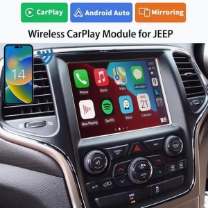 INTERFACCIA WIRELESS CARPLAY ANDROID AUTO X MODELLO JEEP CHEROKEE , JEEP GRAND CHEROKEE, JEEP COMPASS CON SCHERMO 8.4 POLLICI