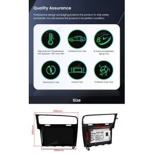 CARTABLET WOLKSWAGEN GOLF 7  DAL 2013 AL 2017 CARPLAY ANDROID AUTO E SIM 4G 2GB RAM 64 ROM MODELLO ECONOMICO