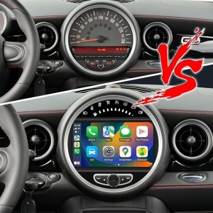 CARTABLET  MINI  8" R55 R56 R57 R58 R60 (2007-2014) CON LETTORE CD DVD CARPLAY ANDROID AUTO E SIM 4G 8GB RAM 128 ROM