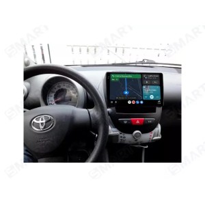 CARTABLET TOYOTA AYGO, PEUGEOT 107, CITROEN C1  2004-2014 CON CARPLAY ANDROID AUTO E SIM 4G 4GB RAM 64 ROM MODELLO ECONOMICO