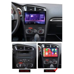 CARTABLET CITROEN C4 DAL 2011 AL 2018 CON CARPLAY ANDROID AUTO E SIM 4G  4 GB RAM 64 ROM