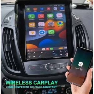 CARTABLET  9.7" TESLA STYLE X FORD KUGA E CMAX DAL 2012 AL 2019  CON CARPLAY ANDROID AUTO E SIM 4G 4GB RAM 64 ROM