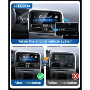 CARTABLET VOLVO XC 60 8.8"  DOPPIO SISTEMA OPERATIVO CARPLAY ANDROID AUTO  4GB RAM 64 ROM