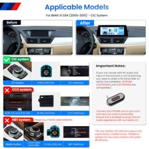 CARTABLET BMW X1 E84 (2009-2015) MODELLO CIC 10,25" OCTACORE CARPLAY ANDROID AUTO SIM 4G 4GB RAM 64 GB ROM
