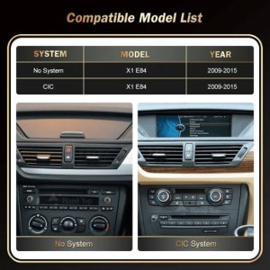 CARTABLET BMW X1 E84 (2009-2015) MODELLO CIC 10,25" OCTACORE CARPLAY ANDROID AUTO SIM 4G 8GB RAM 128 GB ROM