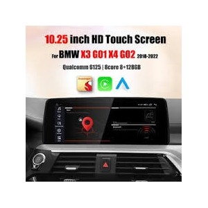 CARTABLET BMW X3 G01 X4 G02 EVO DAL 2016 10,25 " OCTACORE CARPLAY ANDROID AUTO SIM 4G 8 GB RAM 128 ROM
