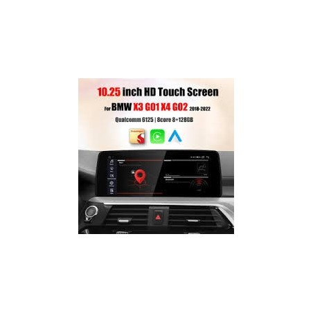 CARTABLET BMW X3 G01 X4 G02 EVO DAL 2016 10,25 " OCTACORE CARPLAY ANDROID AUTO SIM 4G 8 GB RAM 128 ROM