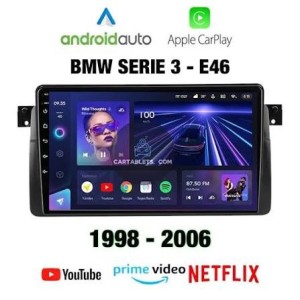 CARTABLET  BMW 3 Series E46/M3 (1998-2006) 9"  CARPLAY ANDROID AUTO E SIM 4G   4GB RAM 64 ROM MODELLO ECONOMICO