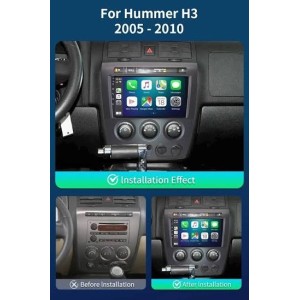 CARTABLET  9" HUMMER  H3 (2006-2010)  CON CARPLAY ANDROID AUTO E SIM 4G 4GB RAM 64 ROM